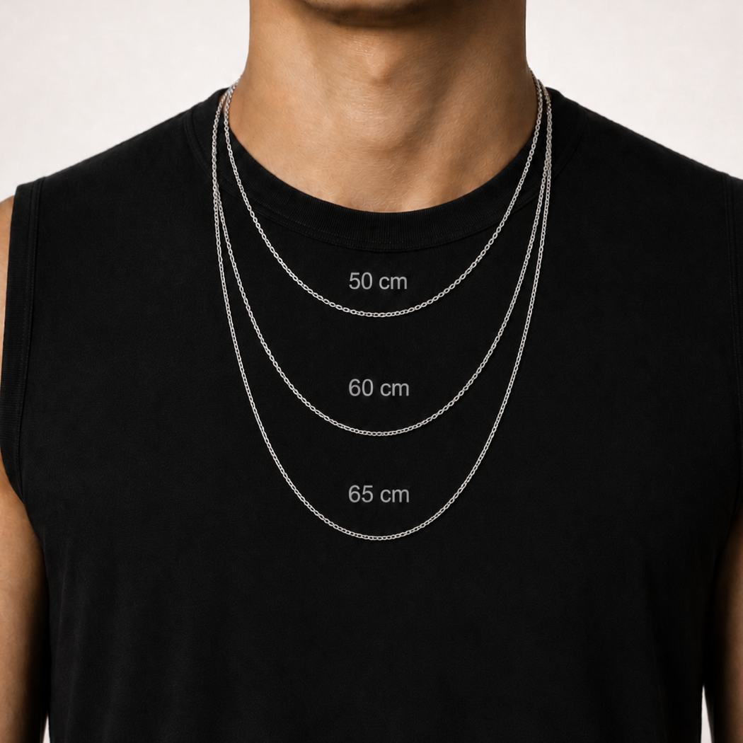 Cadenas de plata para hombre: cómo elegir el largo, grosor y estilo ideal