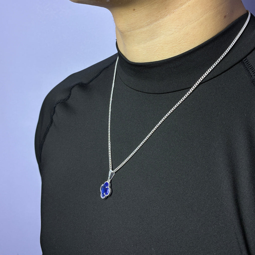 Lucky Clover Pendant - Azul