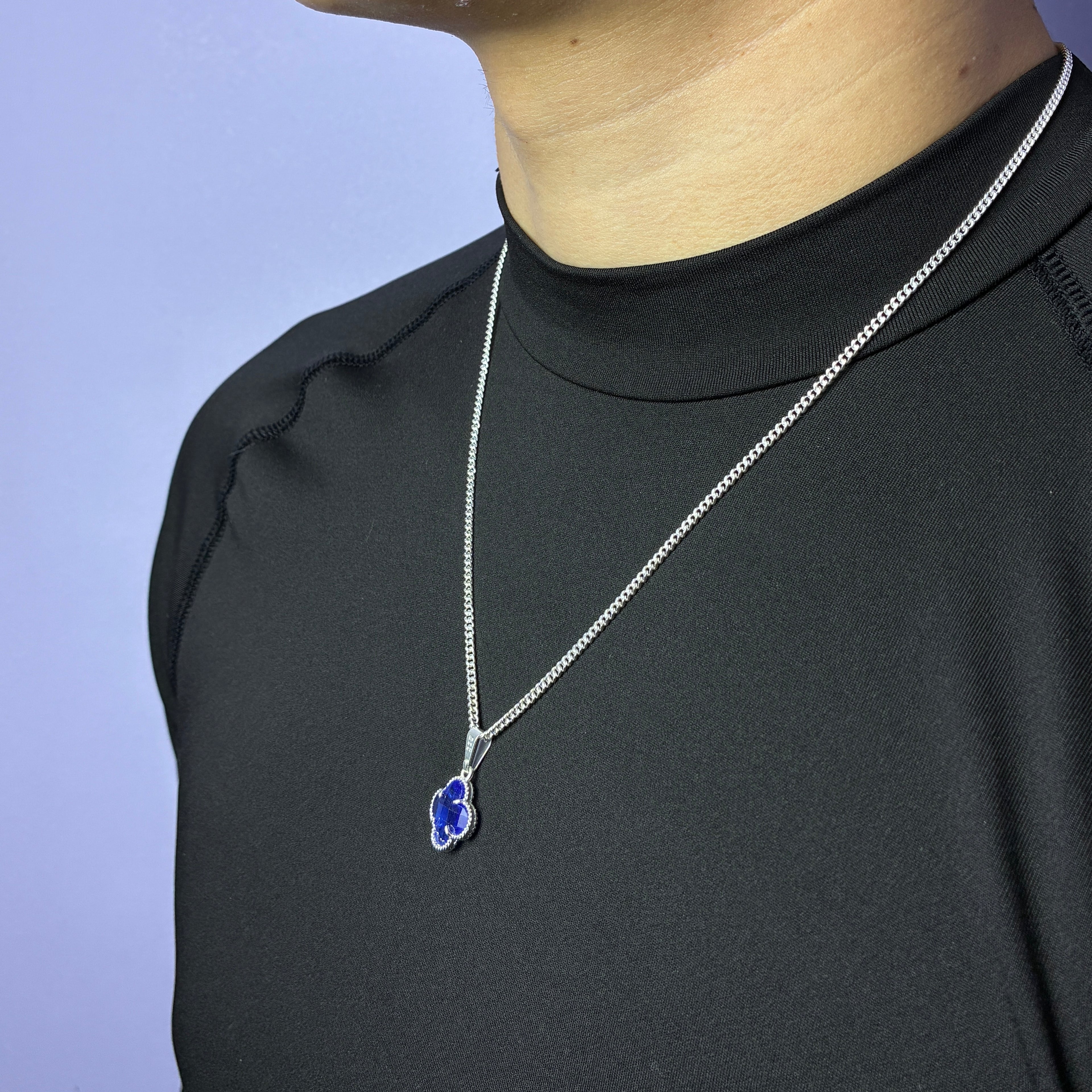 Lucky Clover Pendant - Azul