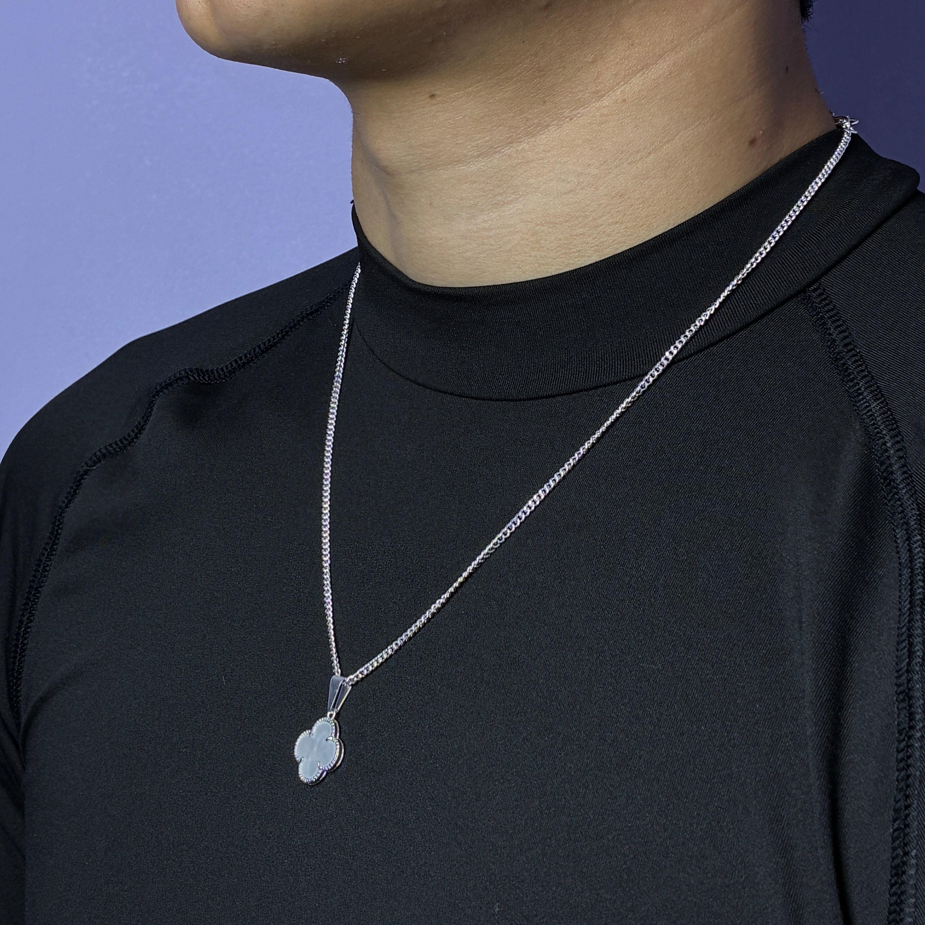 Lucky Clover Pendant - Blanco