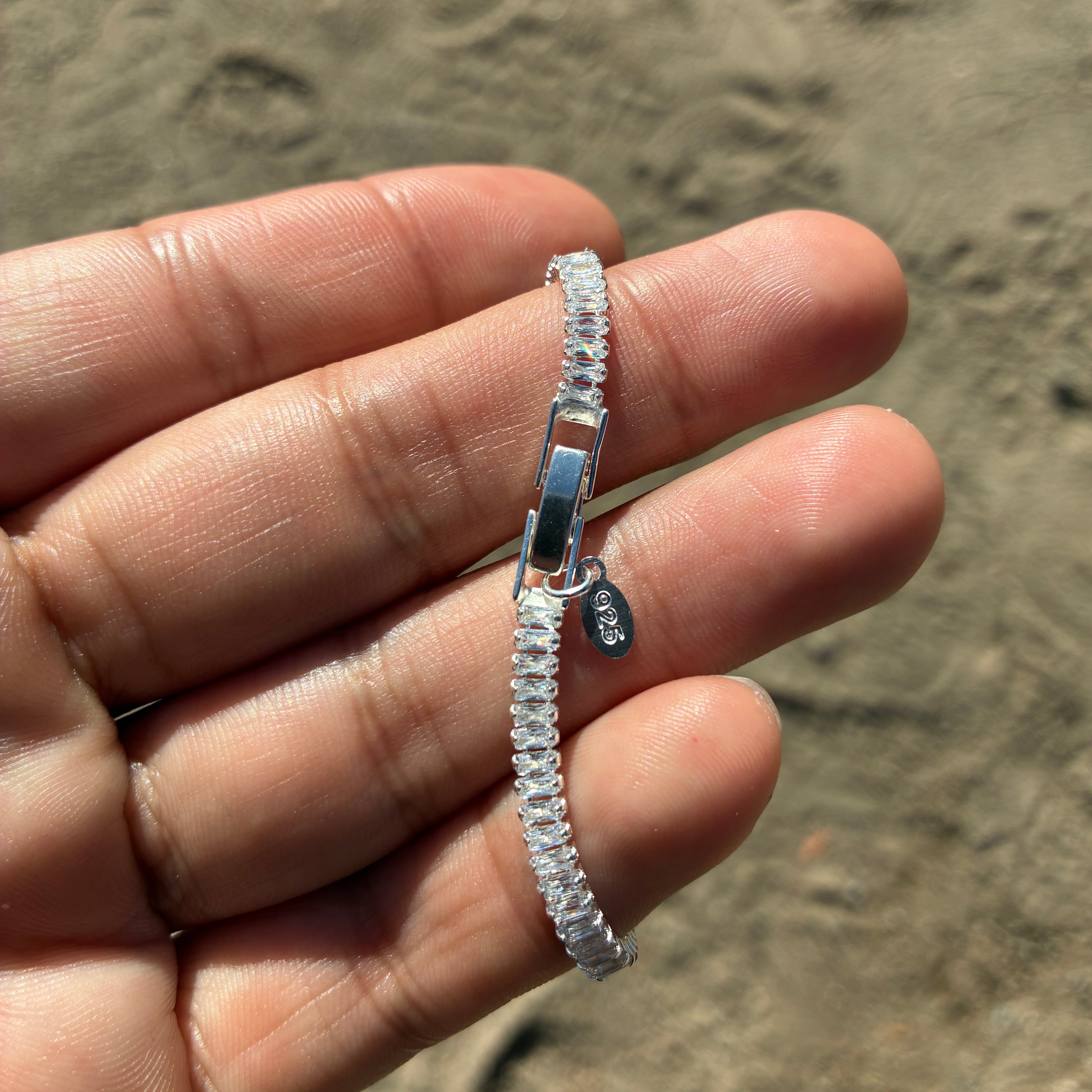 Pulsera Tennis Rectangular - 4MM