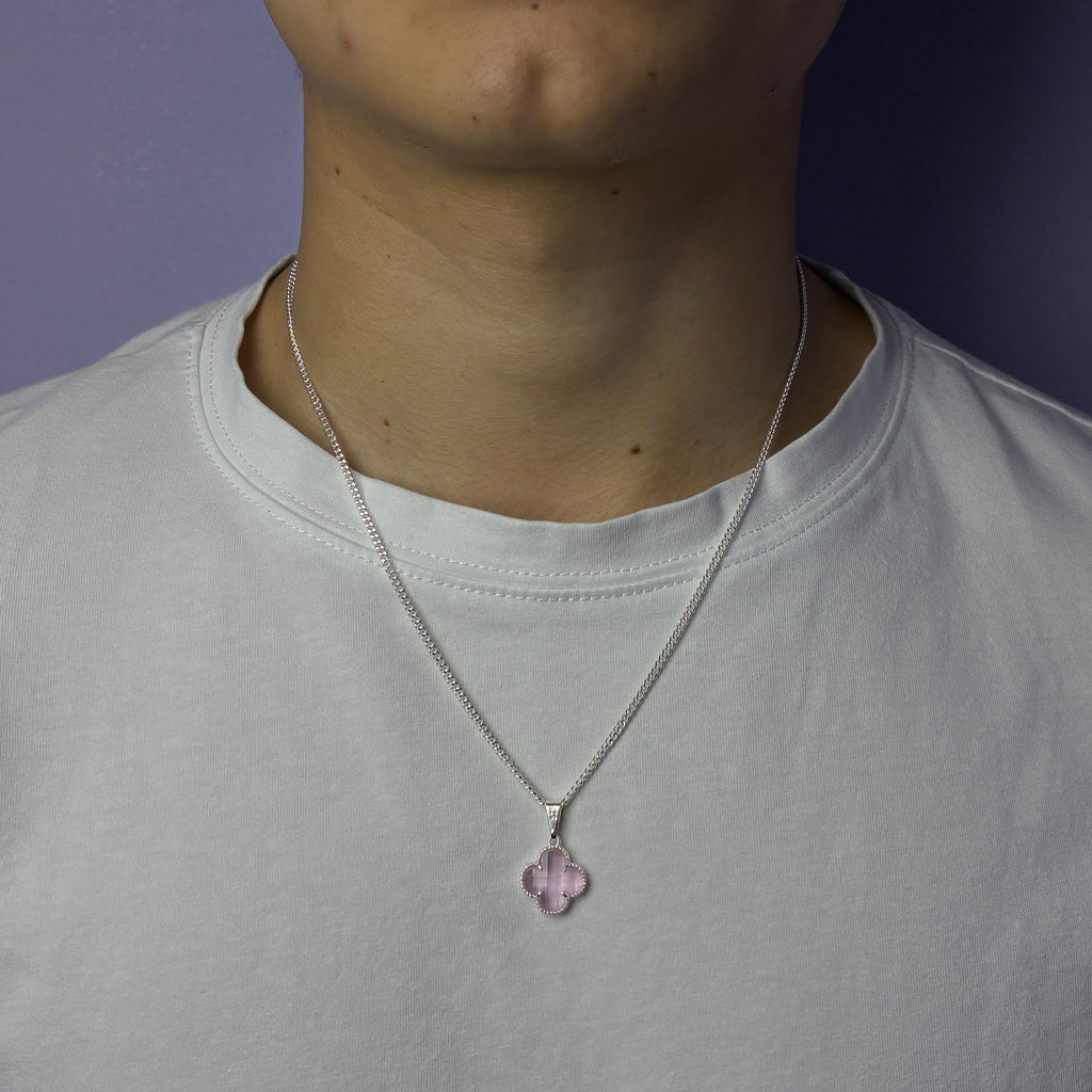 Lucky Clover Pendant - Rosa