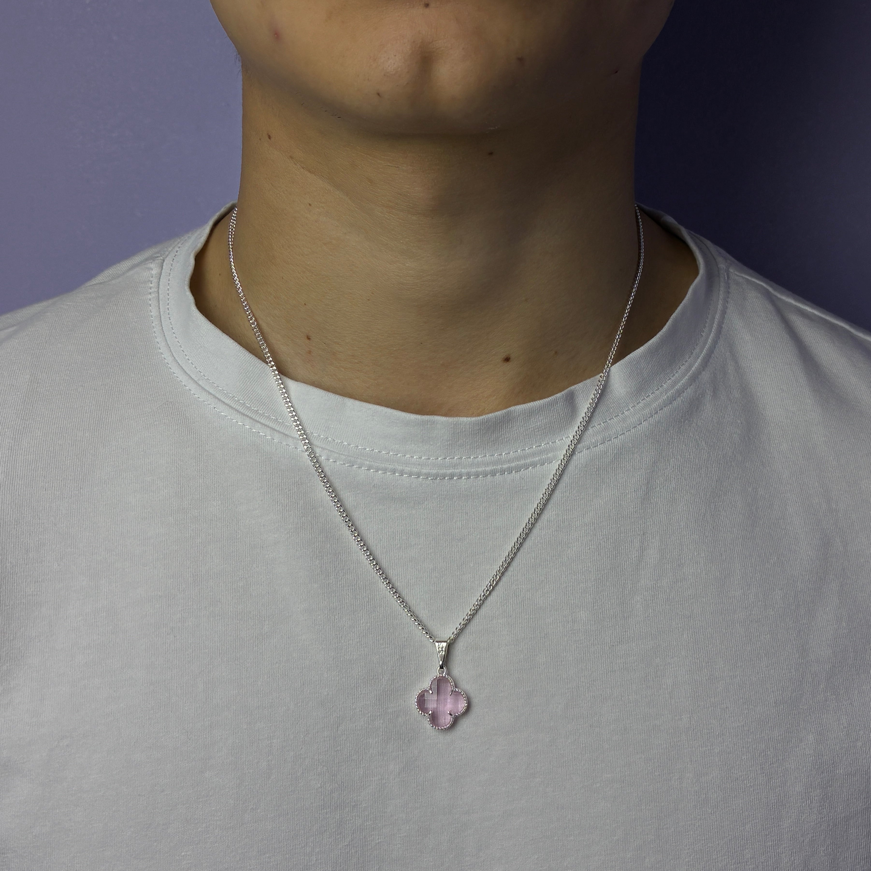 Lucky Clover Pendant - Rosa