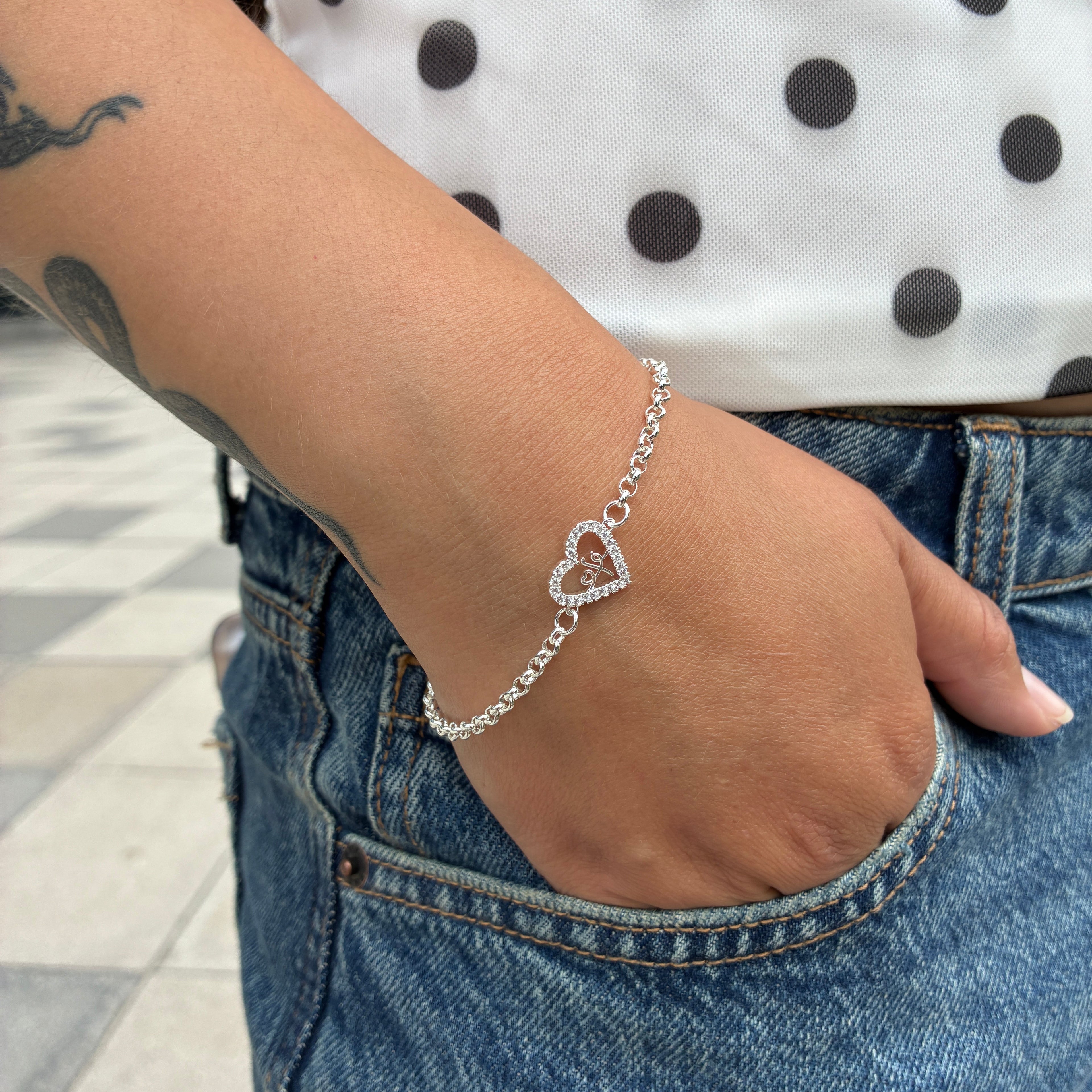 Pulsera Tennis Corazón