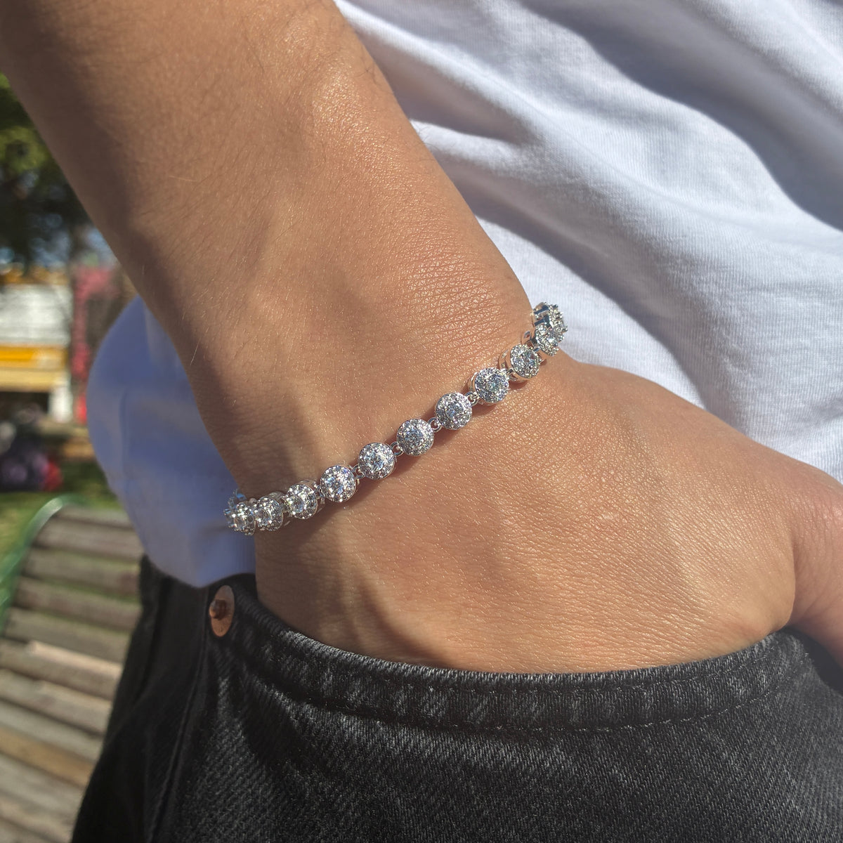 Pulsera Tennis Clover