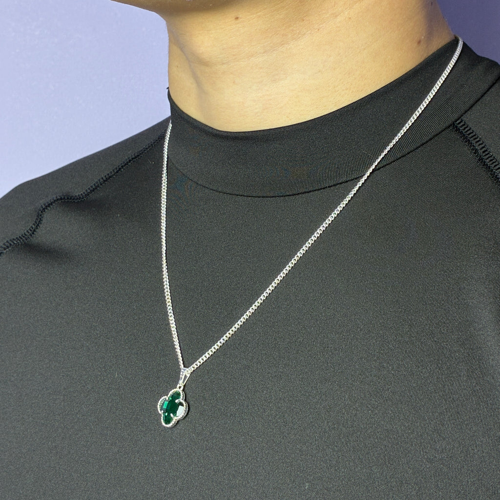 Lucky Clover Pendant - Verde