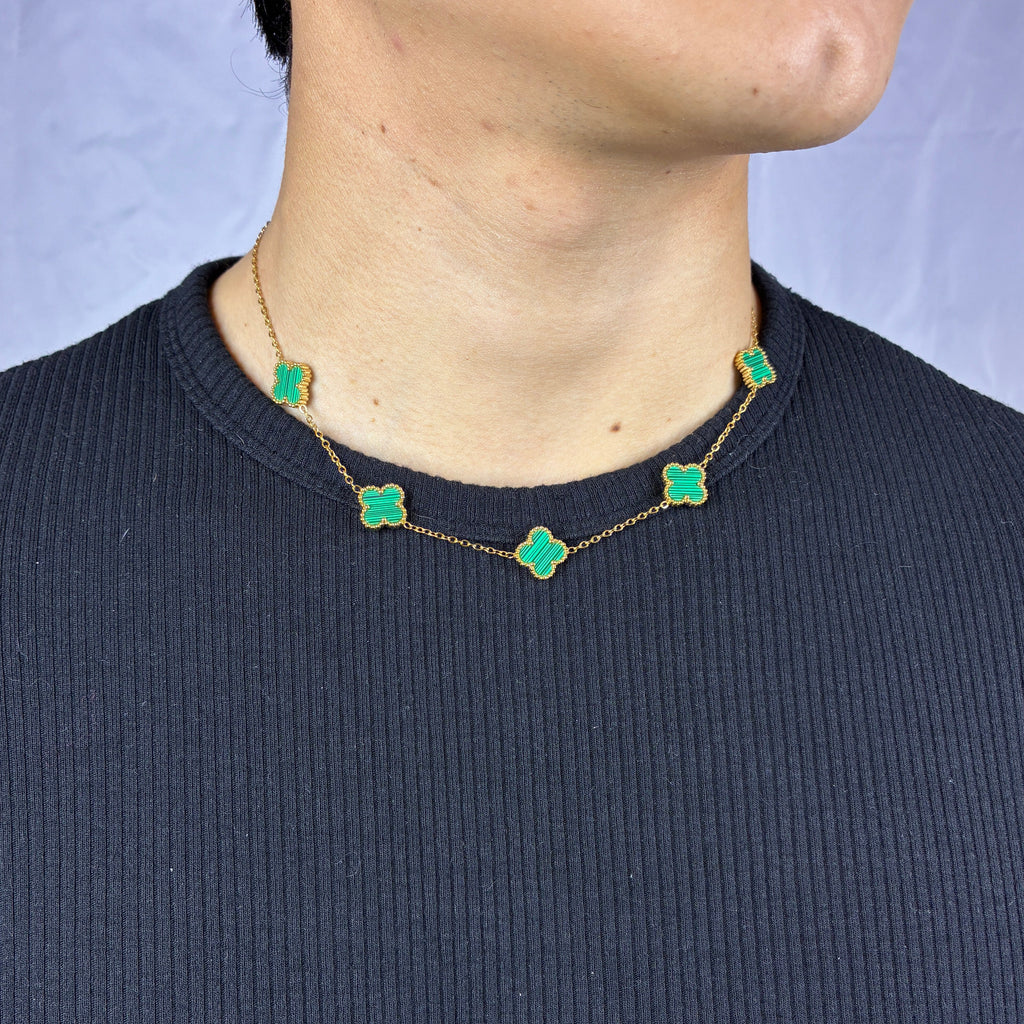 Collar Van Cleef Gold Verde
