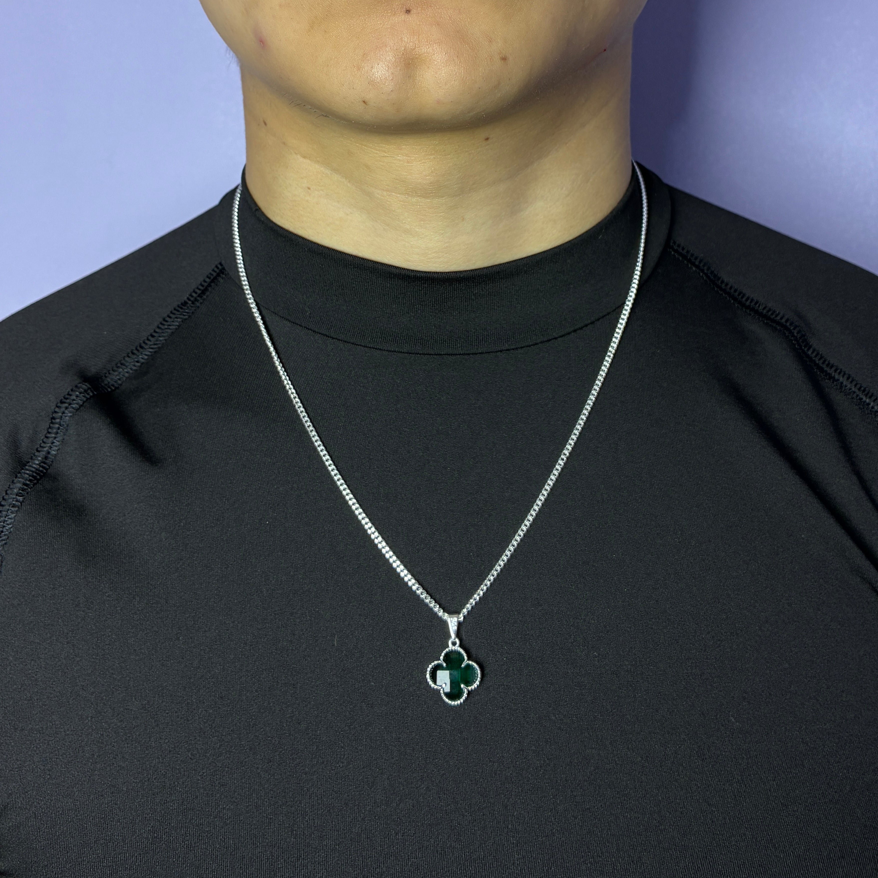 Lucky Clover Pendant - Verde