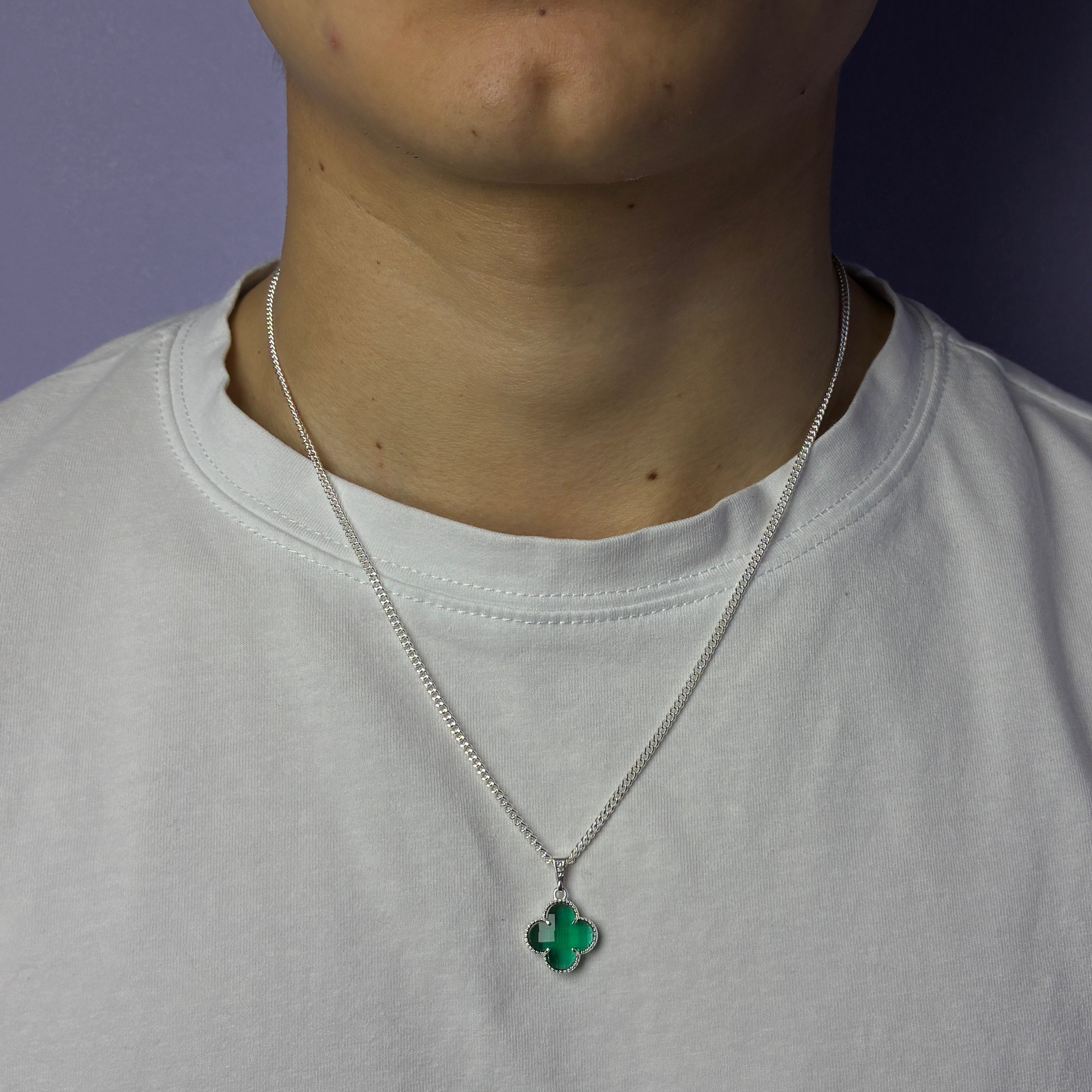 Lucky Clover Pendant - Verde