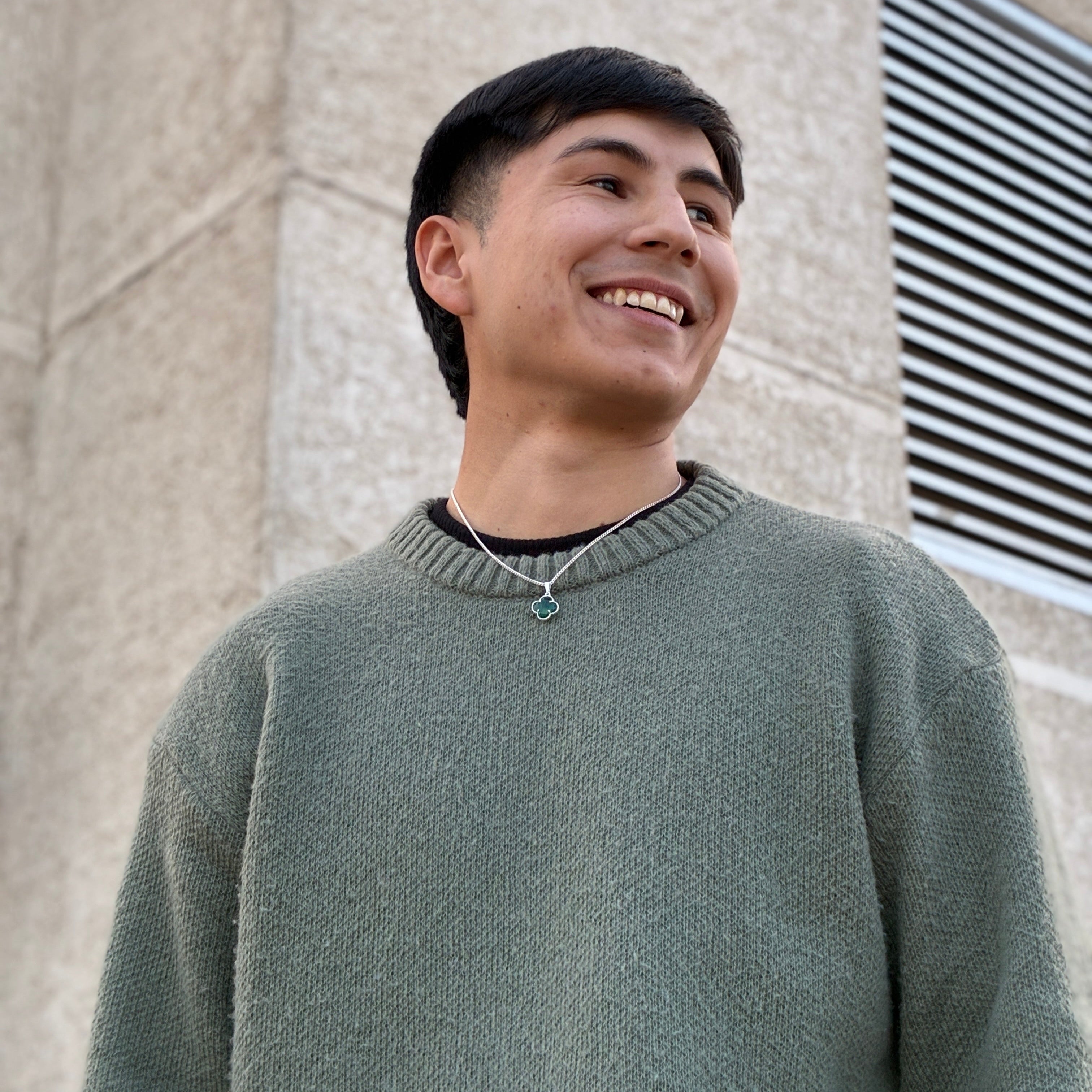 Lucky Clover Pendant - Verde