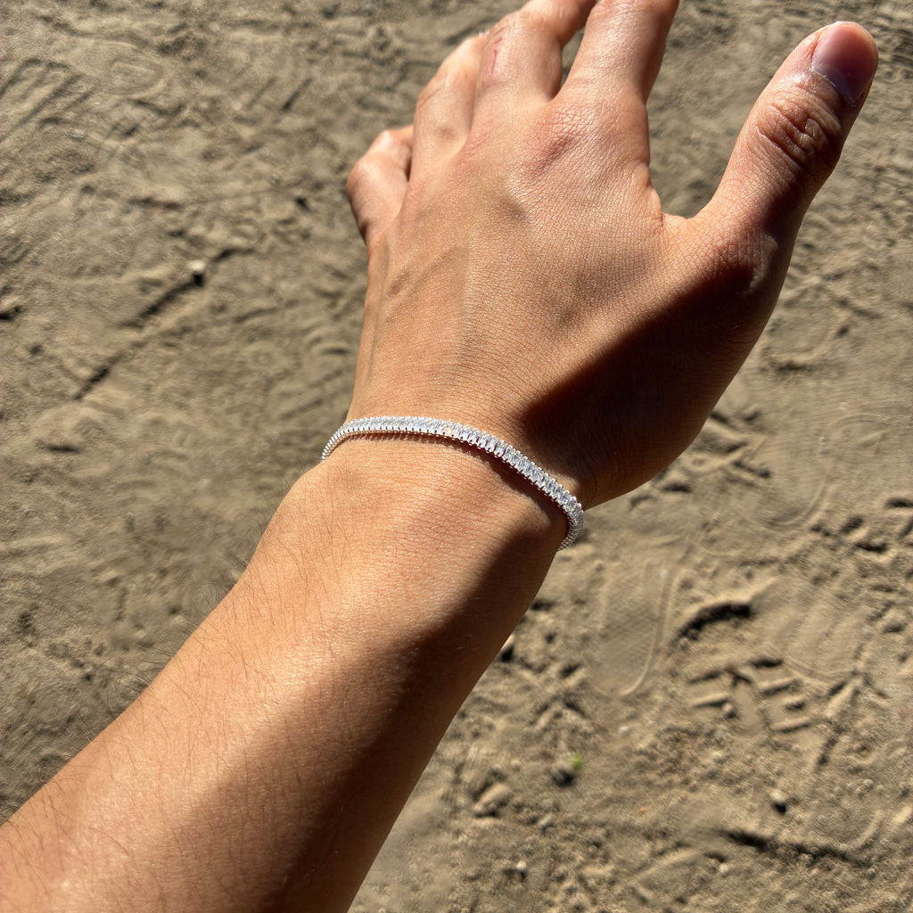 Pulsera Tennis Rectangular - 4MM