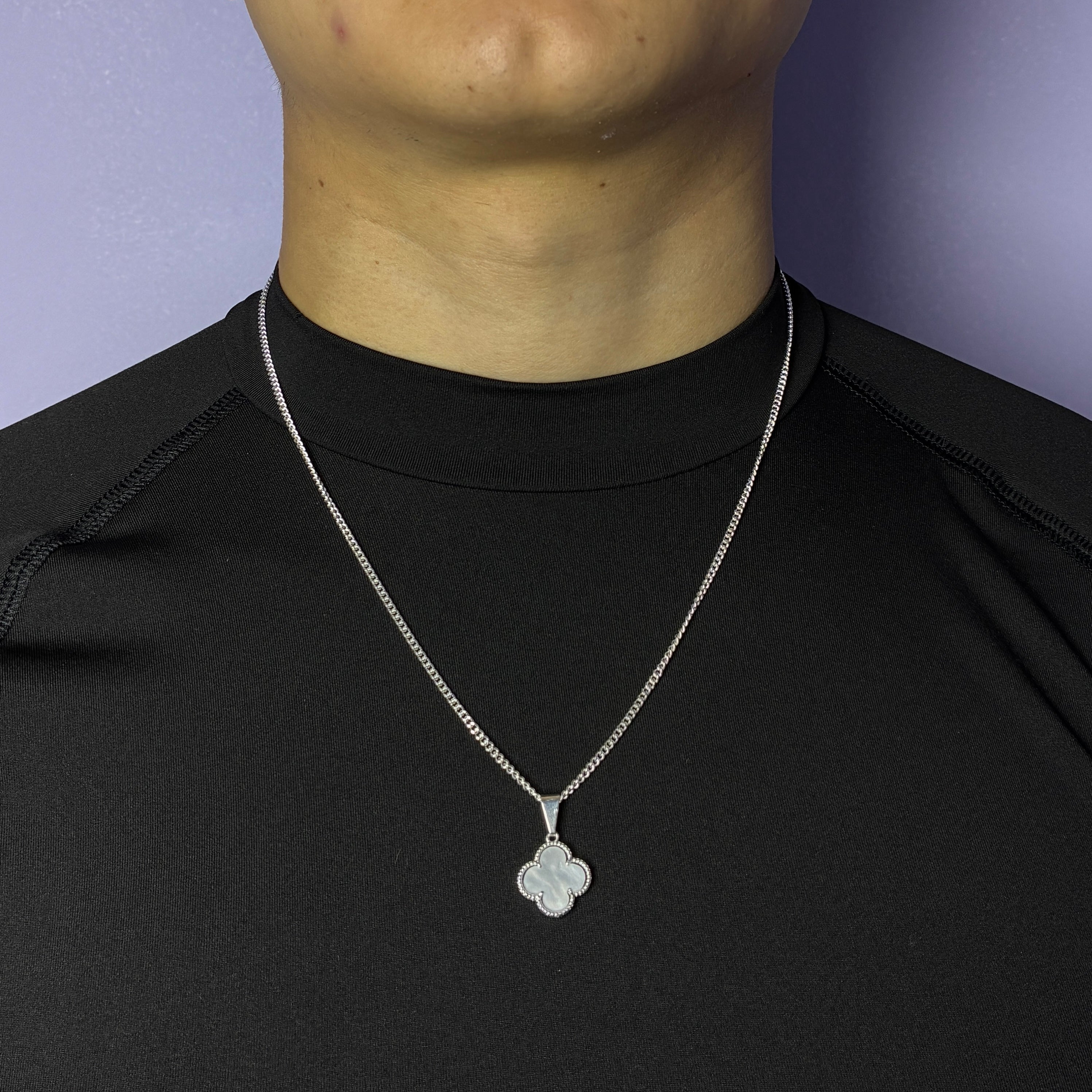 Lucky Clover Pendant - Blanco