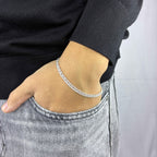 Pulsera Cubana Doble - 4MM