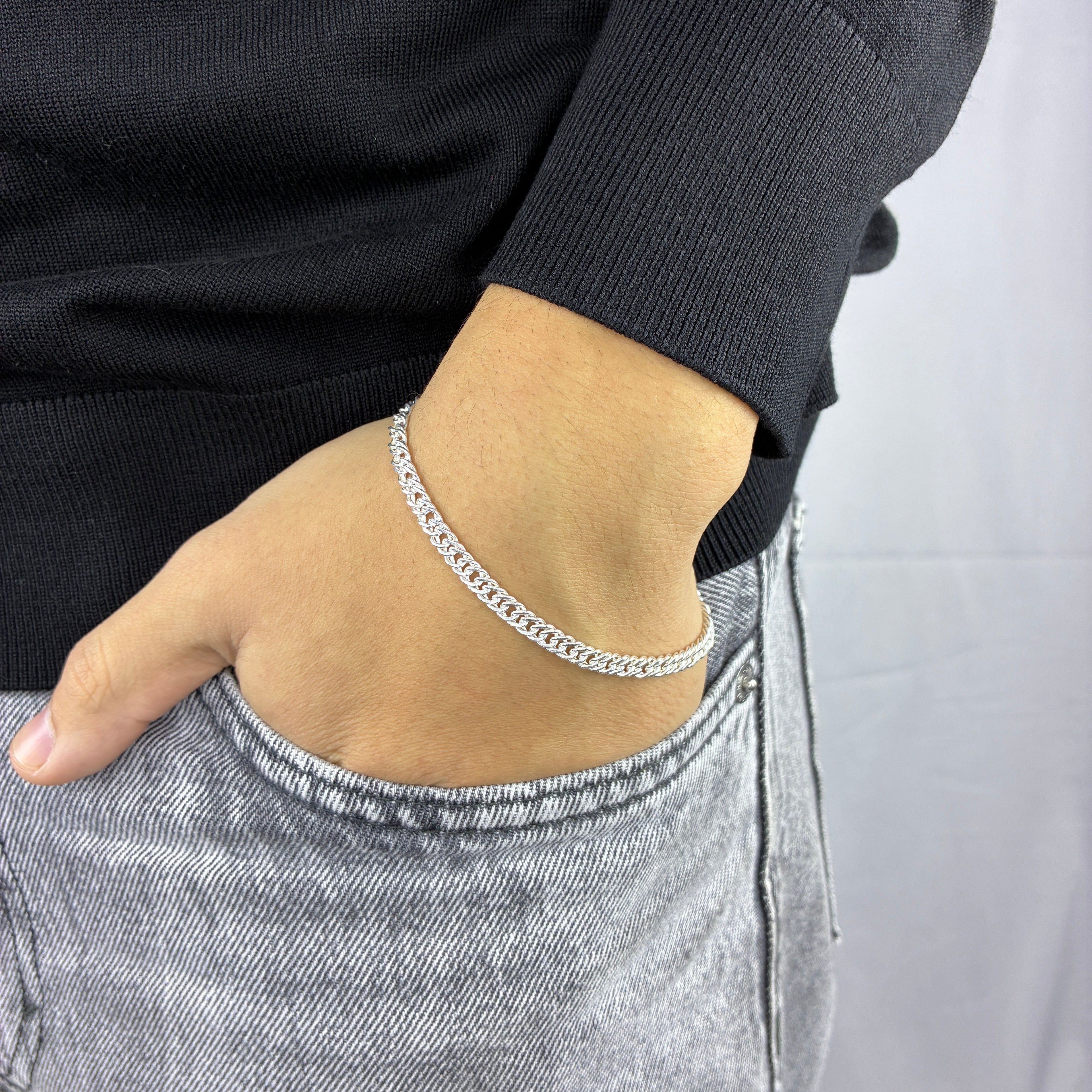 Pulsera Cubana Doble - 4.1MM