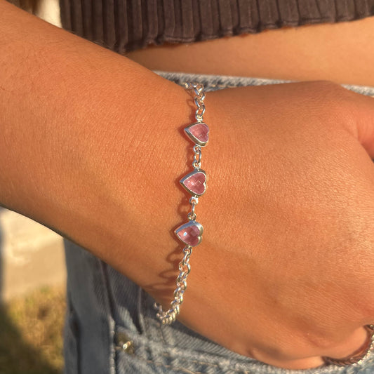 Pulsera Corazones