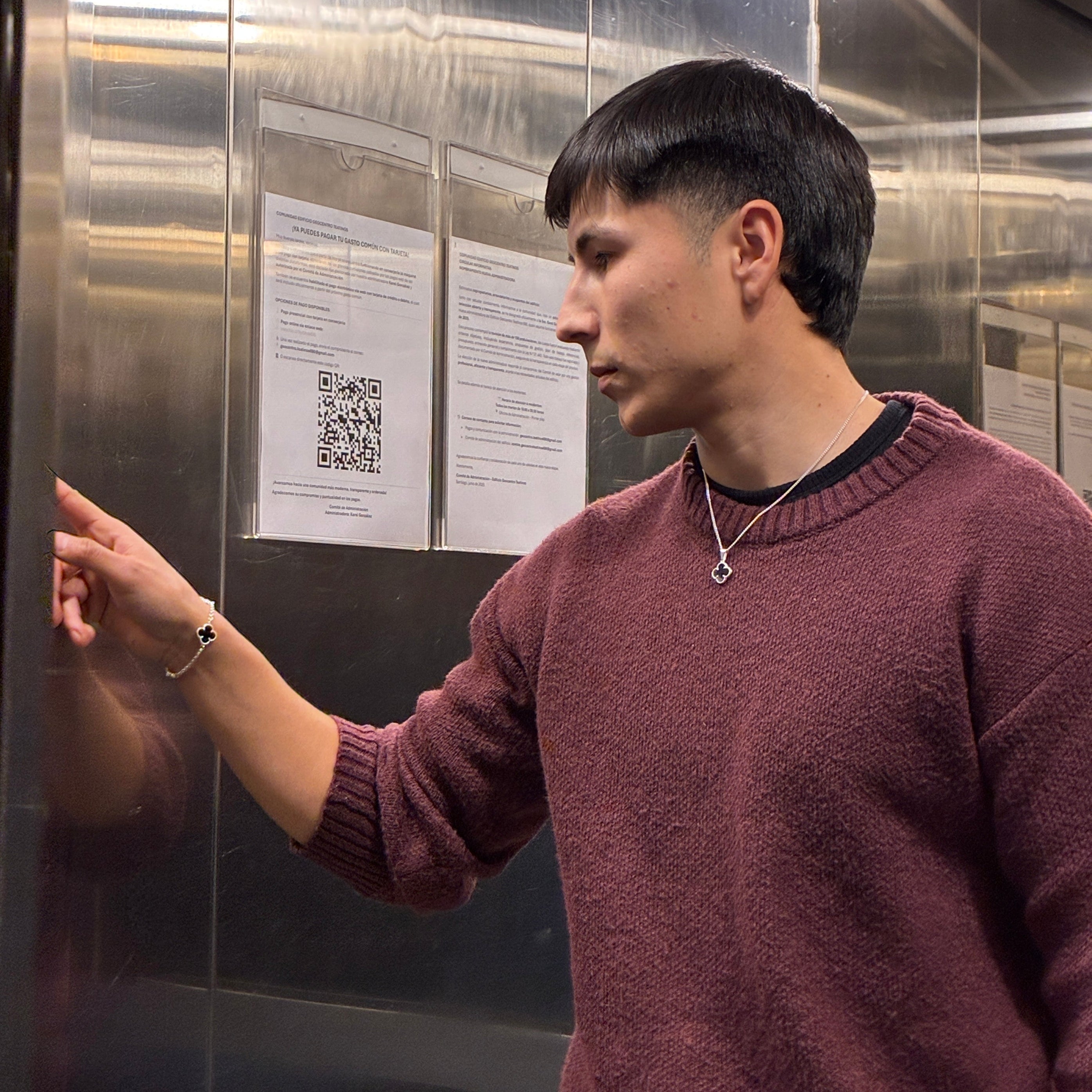 Lucky Clover Pendant - Negro