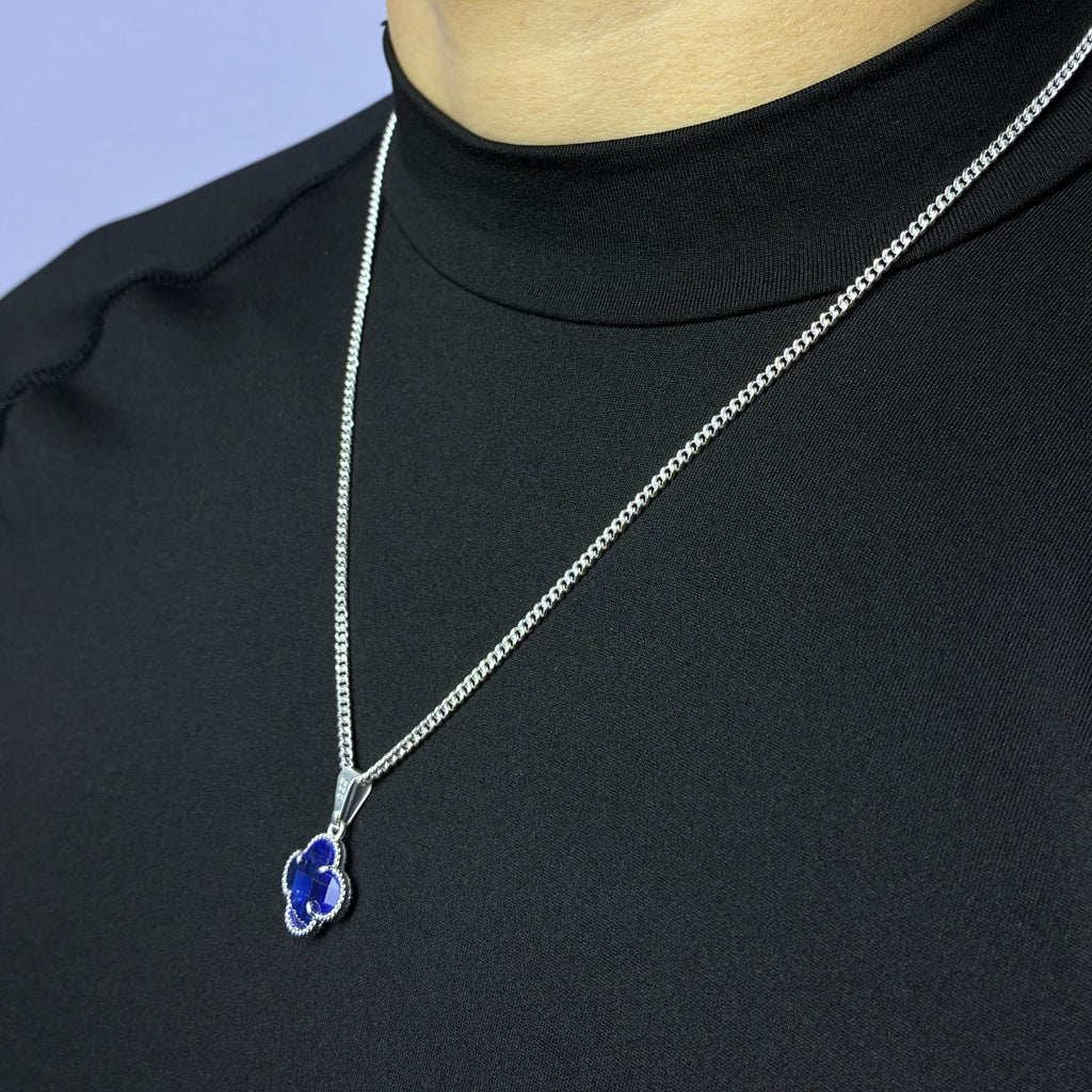 Lucky Clover Pendant - Azul