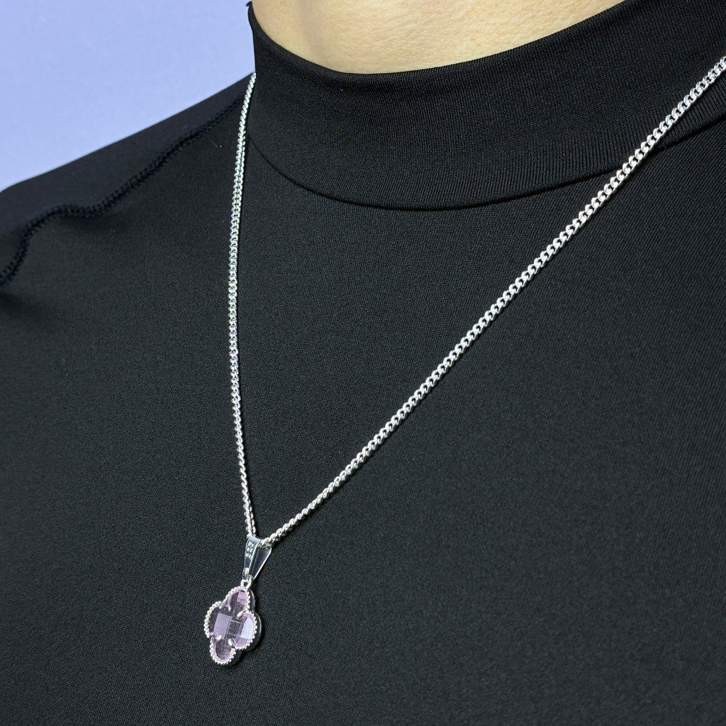 Lucky Clover Pendant - Rosa
