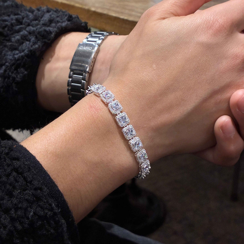 Pulsera Tennis Luxe Cuadrada