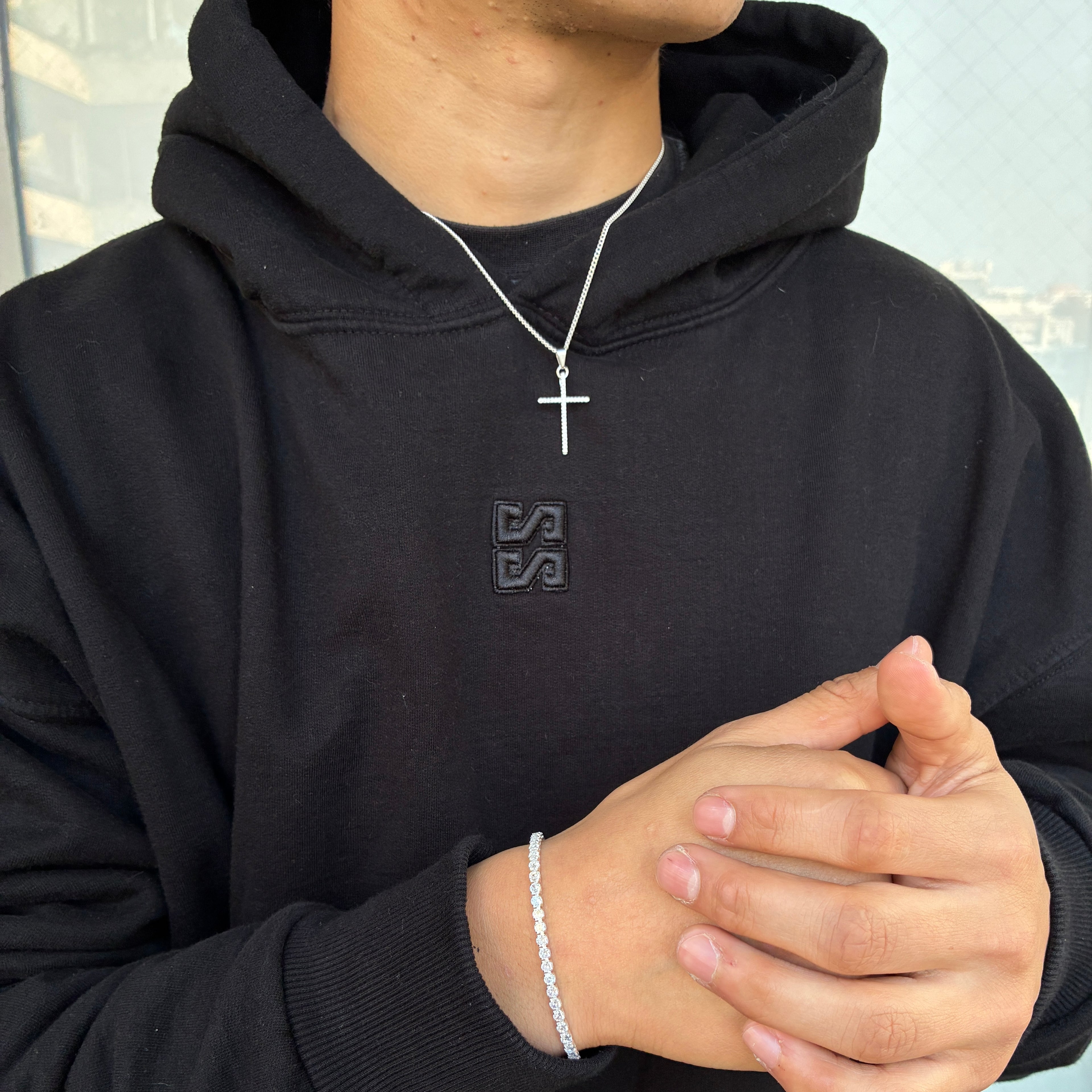 Collar Cruz Tennis Silver