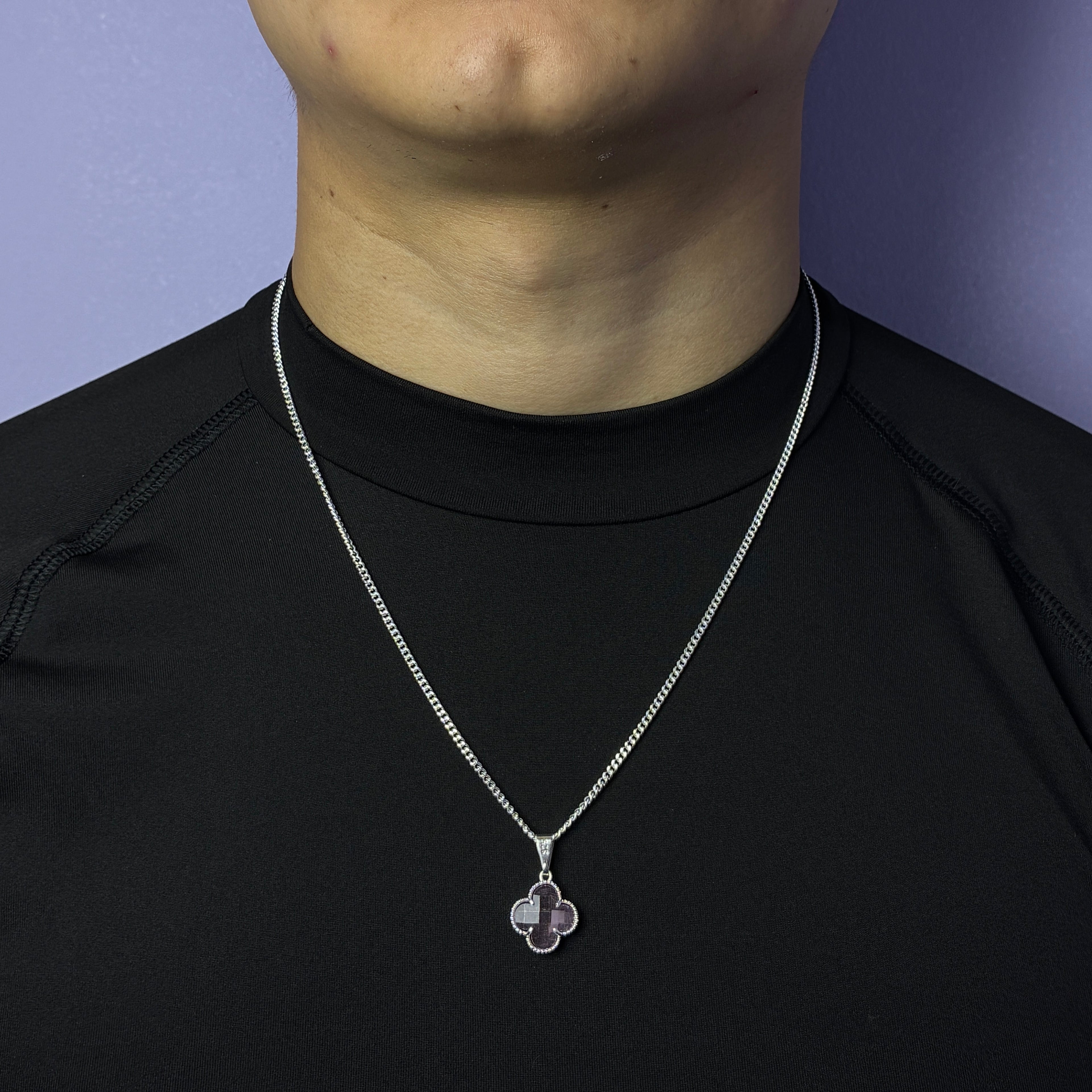 Lucky Clover Pendant - Rosa