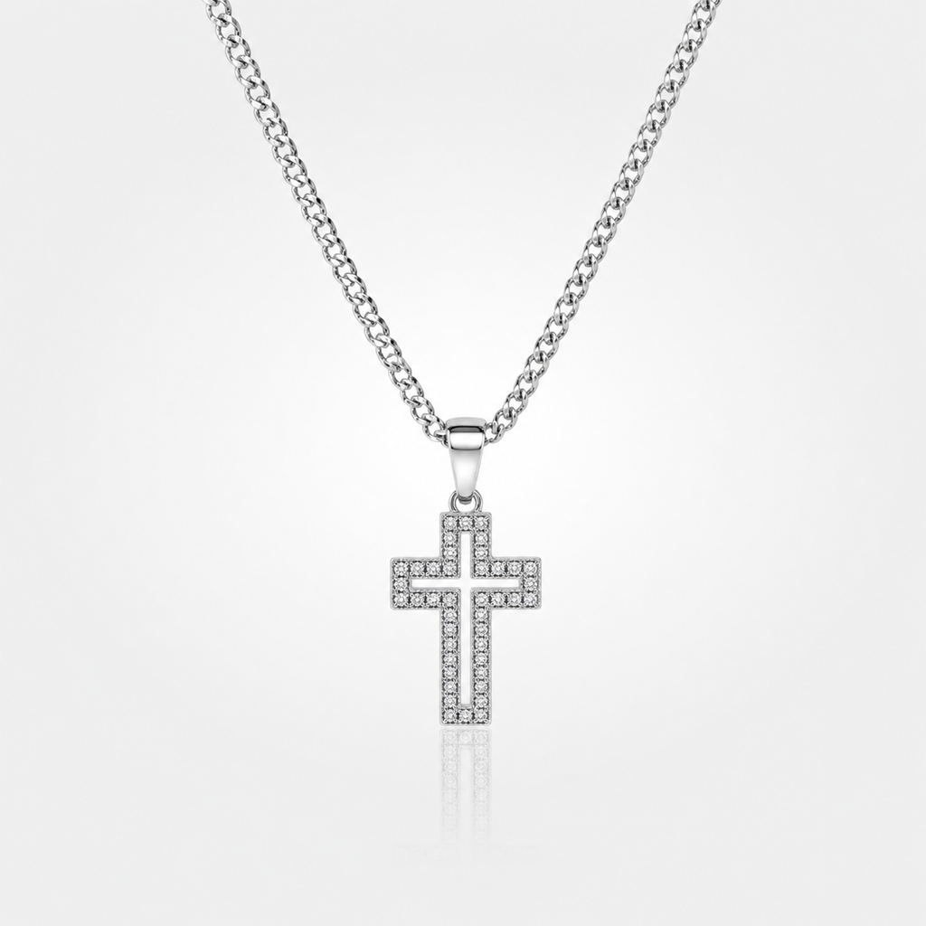 Collar Cruz Silver