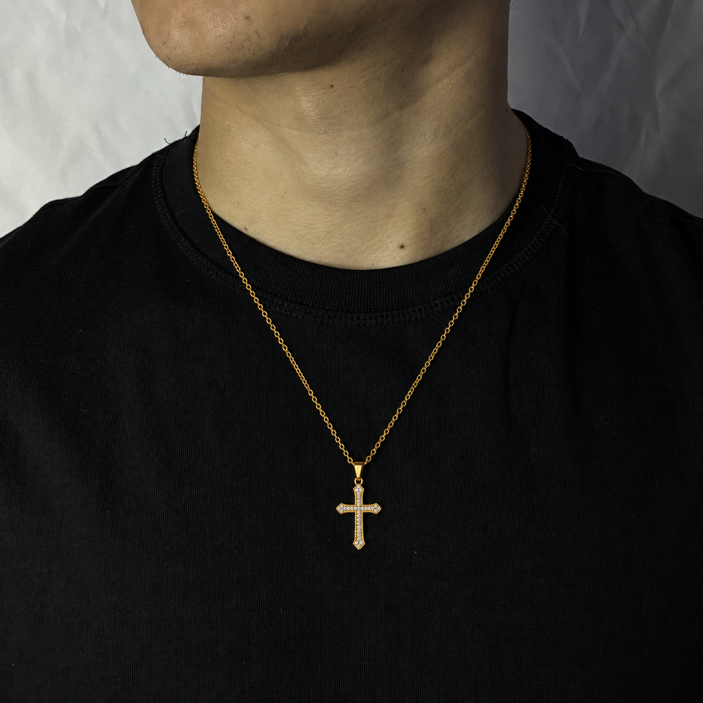 Collar Cruz Tennis Gold