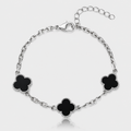 Pulsera Van Cleef Silver Negra