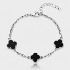 Pulsera Van Cleef Silver Negra