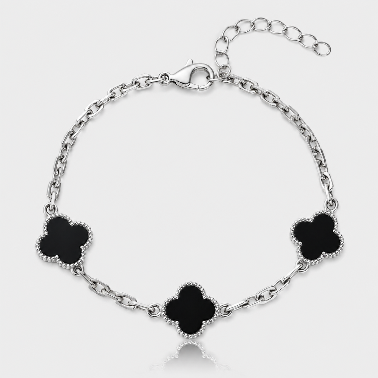Pulsera Van Cleef Silver Negra