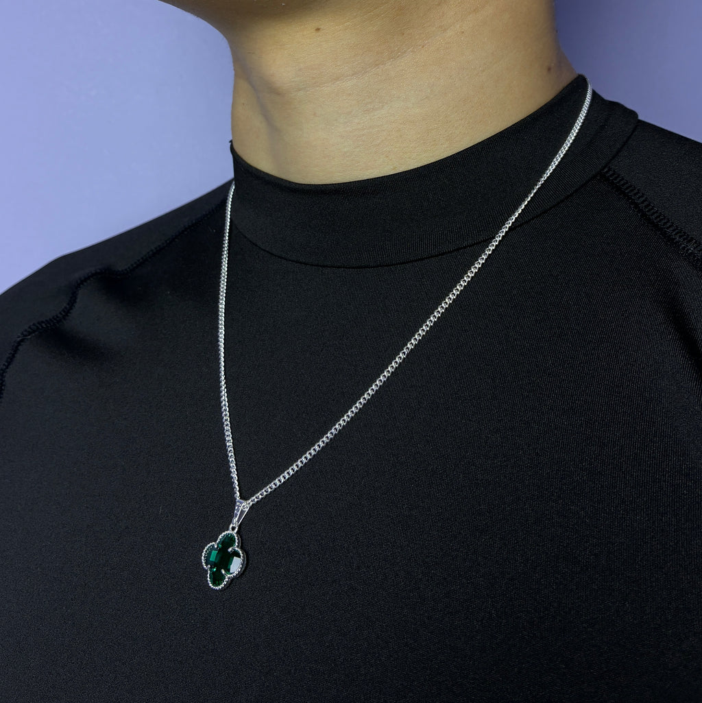 Lucky Clover Pendant - Verde