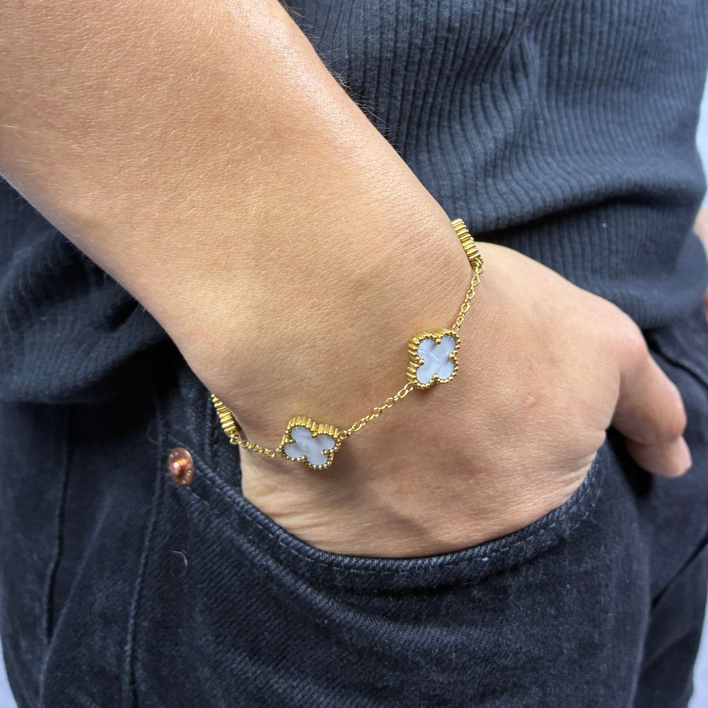 Pulsera Van Cleef Gold Blanco