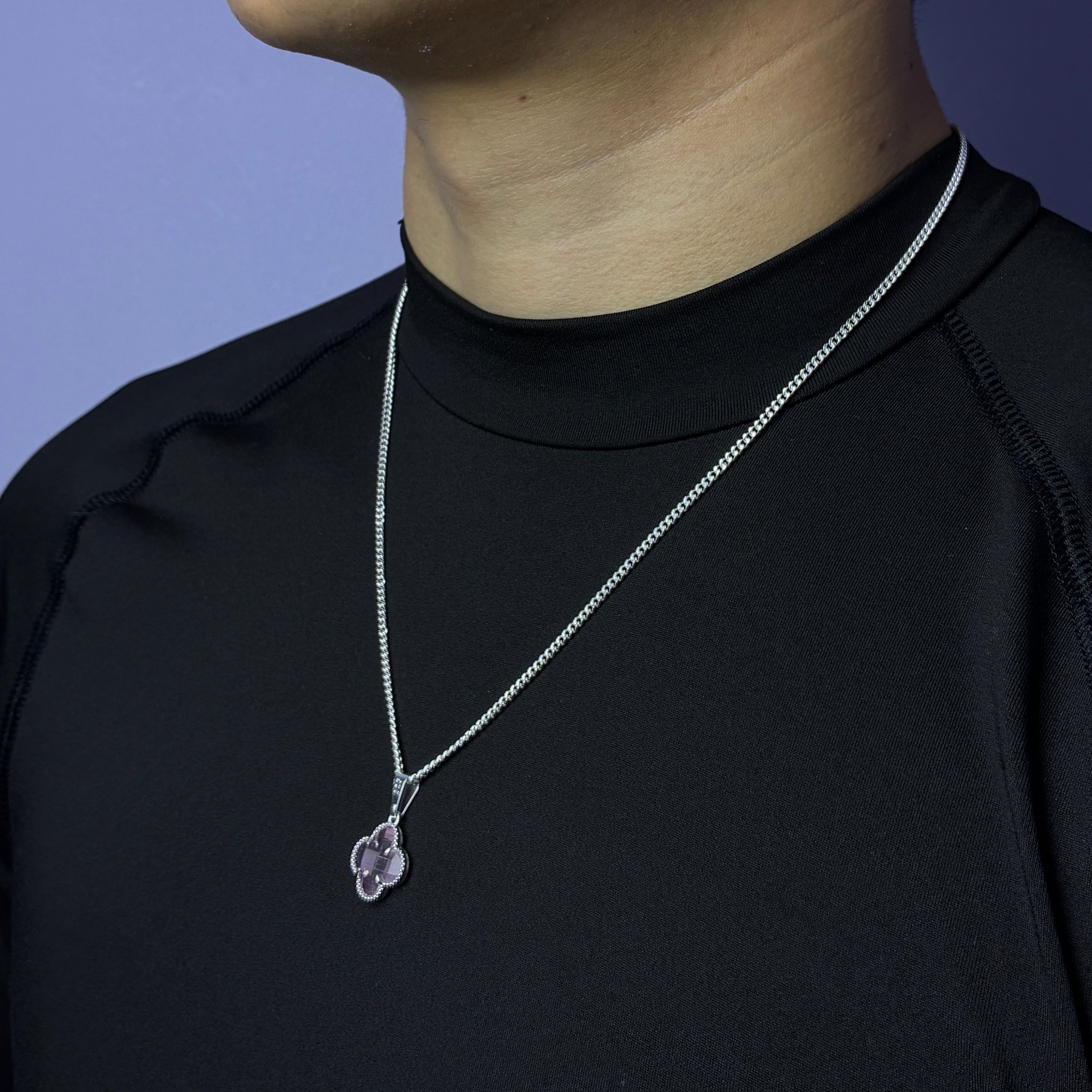 Lucky Clover Pendant - Rosa