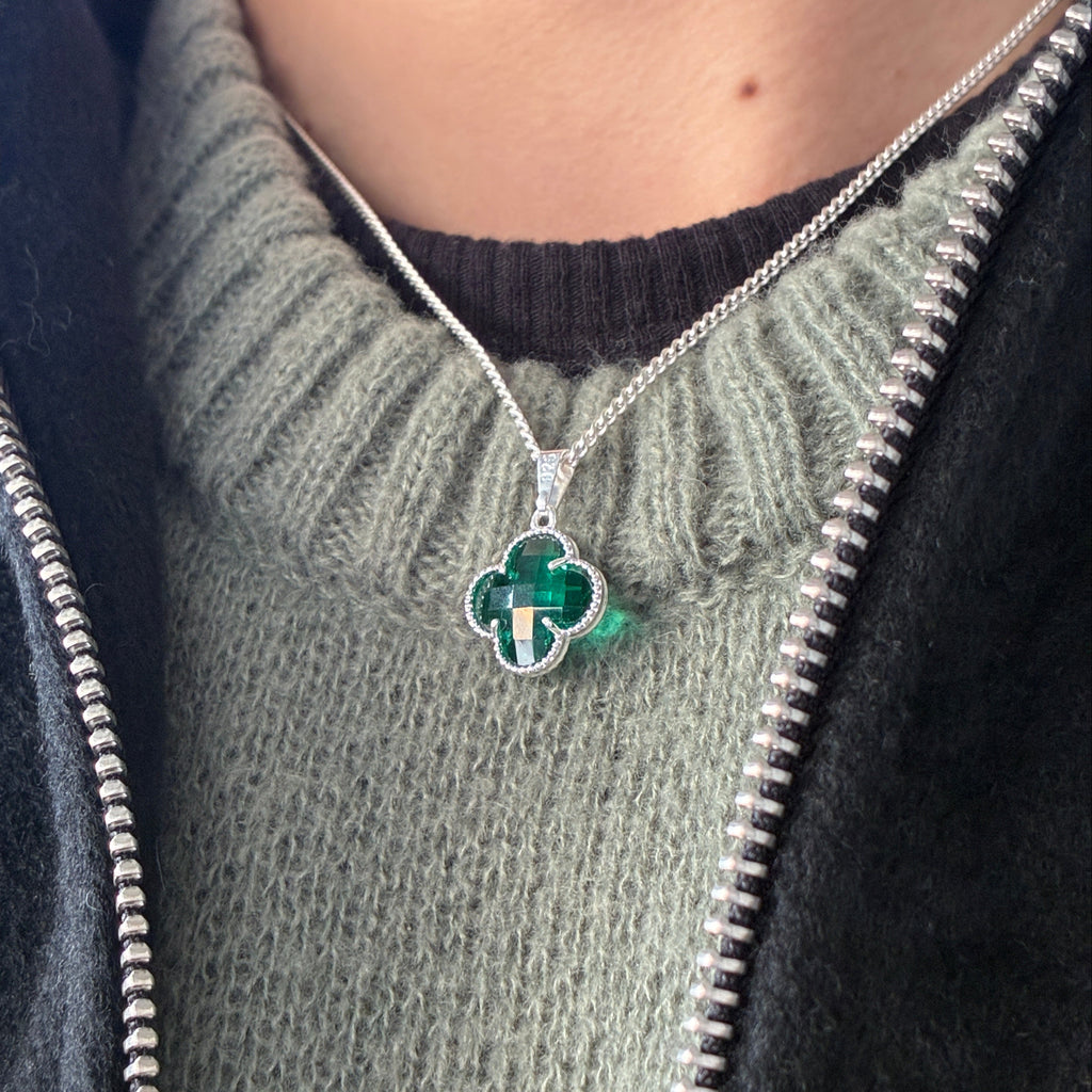 Lucky Clover Pendant - Verde