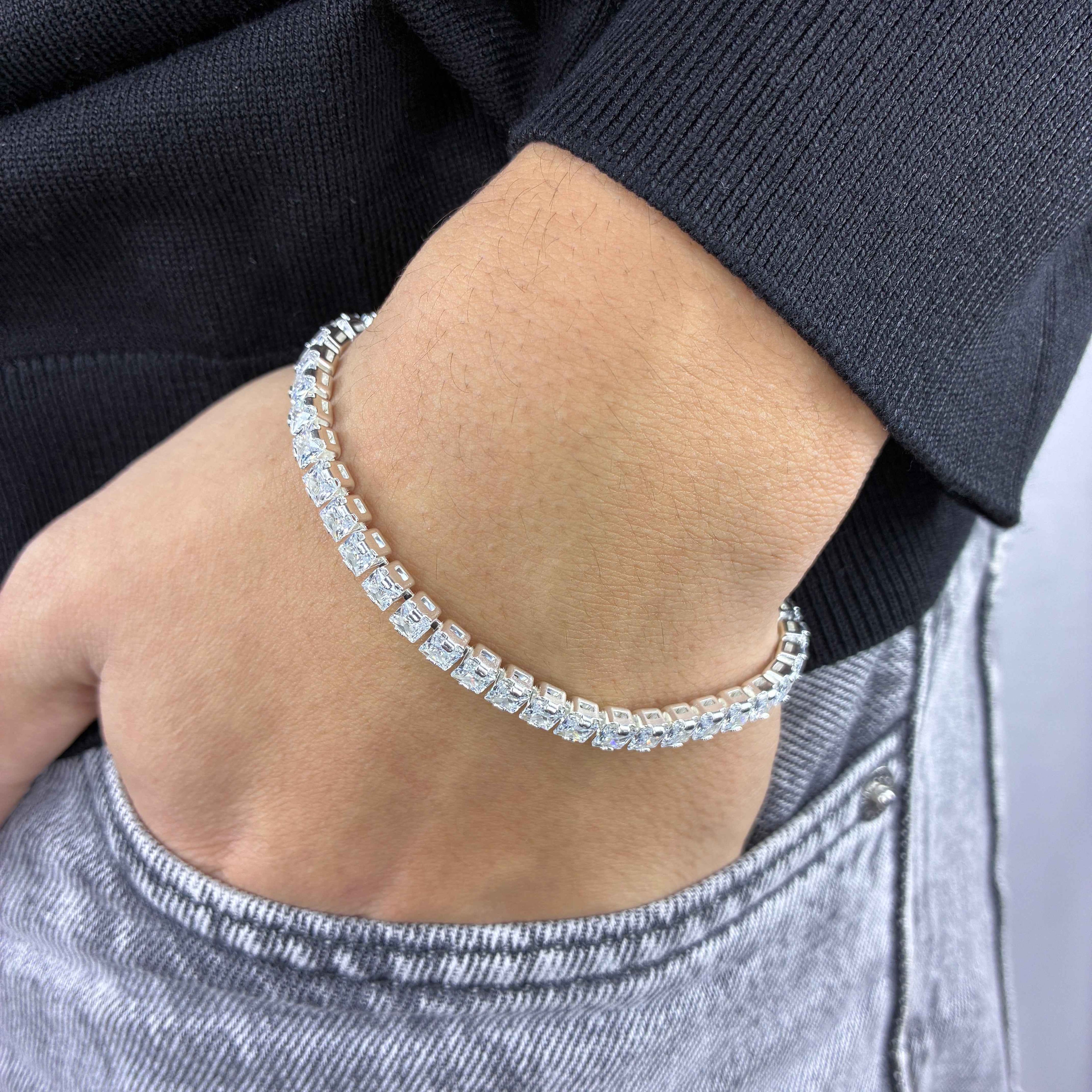 Pulsera Tennis Cuadrada - 4MM