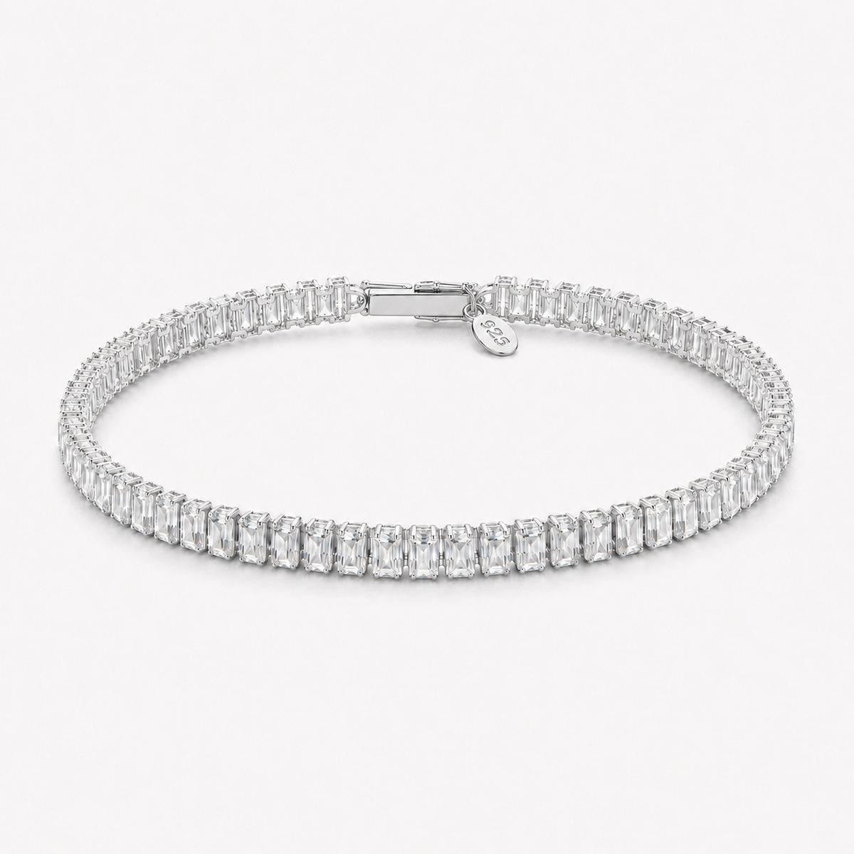 Pulsera Tennis Rectangular 4MM