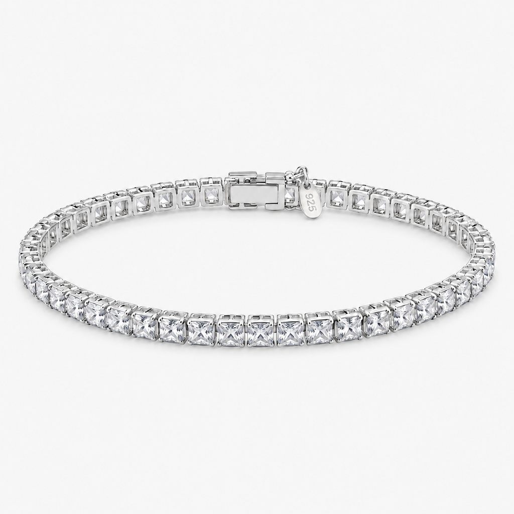 Pulsera Tennis Cuadrada - 4MM