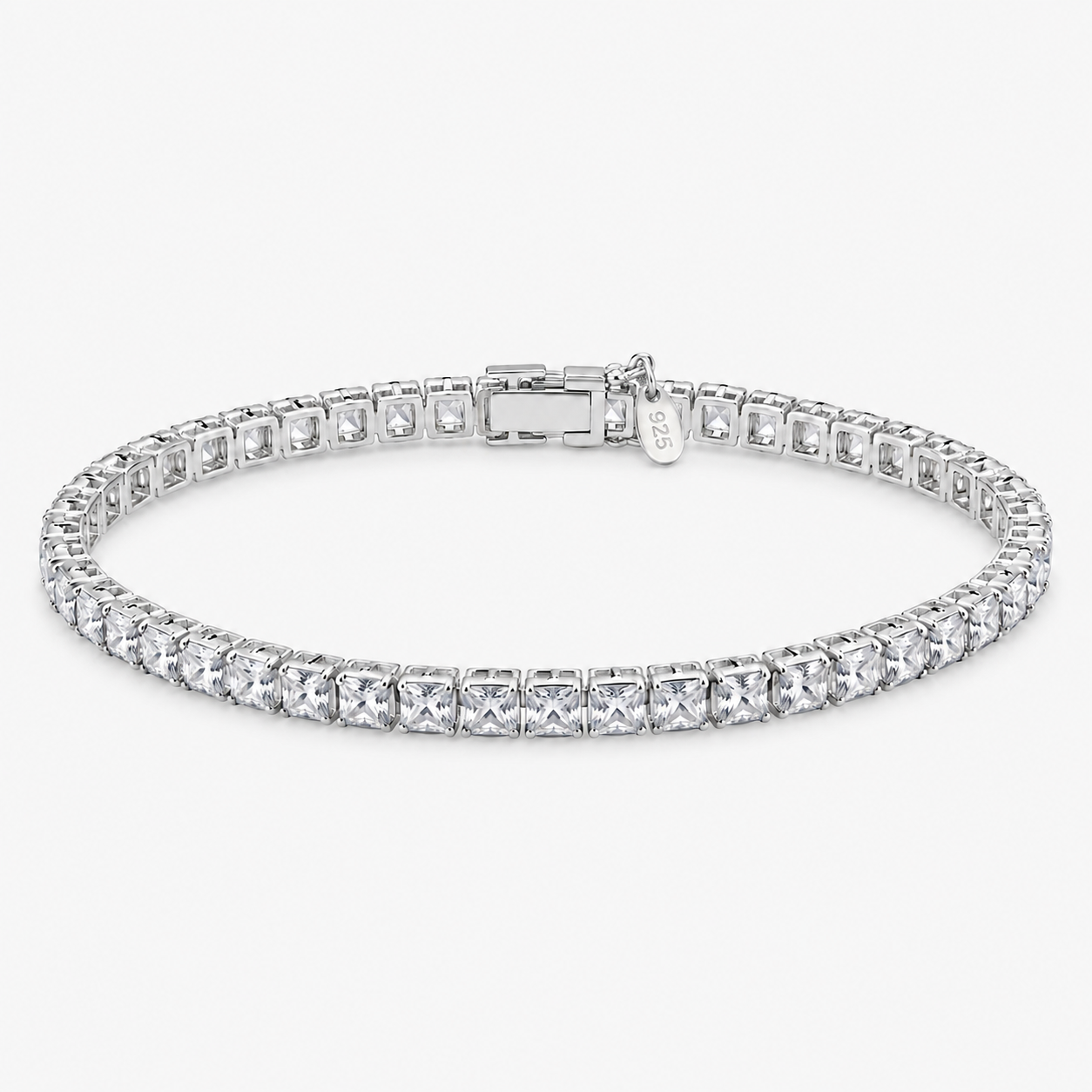 Pulsera Tennis Cuadrada - 4MM