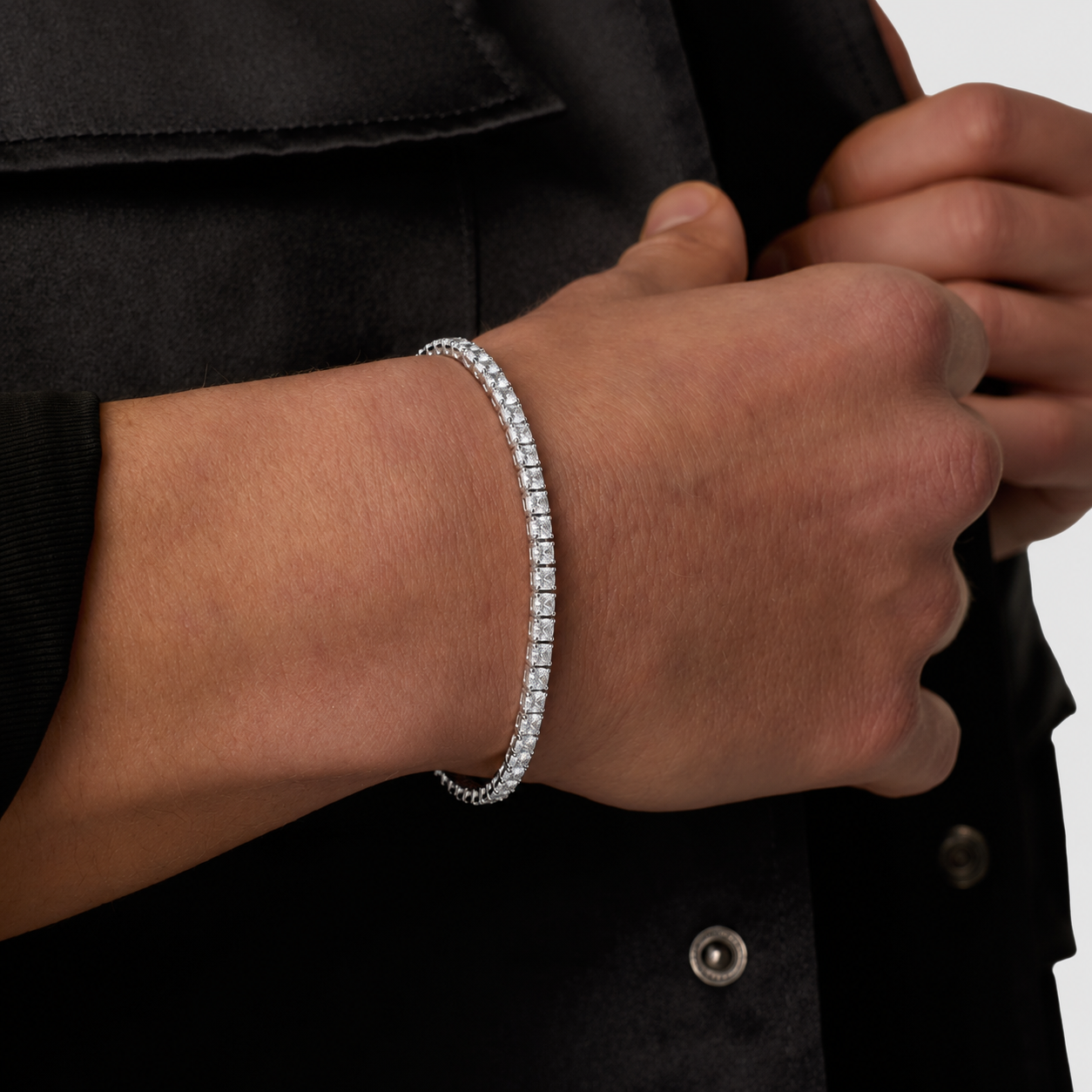Pulsera Tennis Cuadrada 4MM