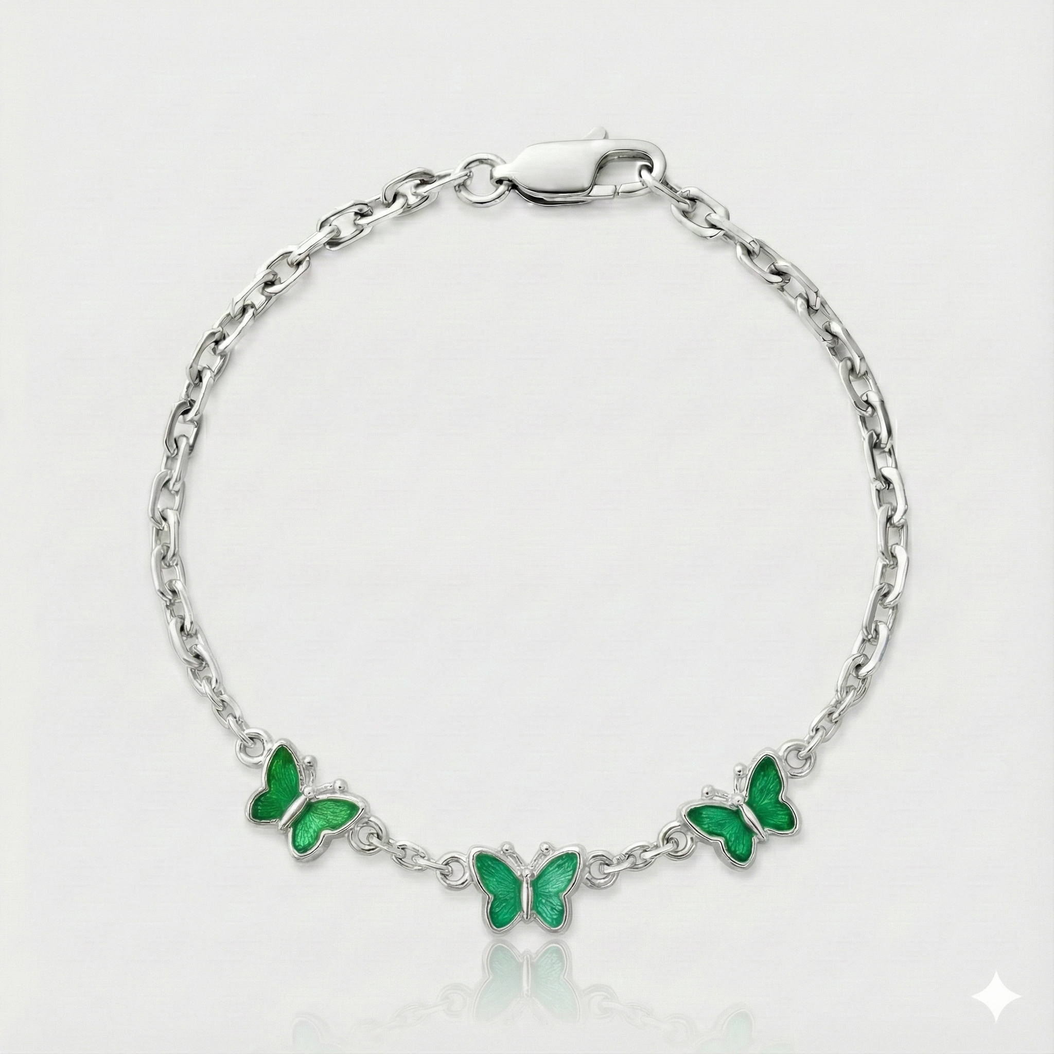 Pulsera Mariposas - Verde