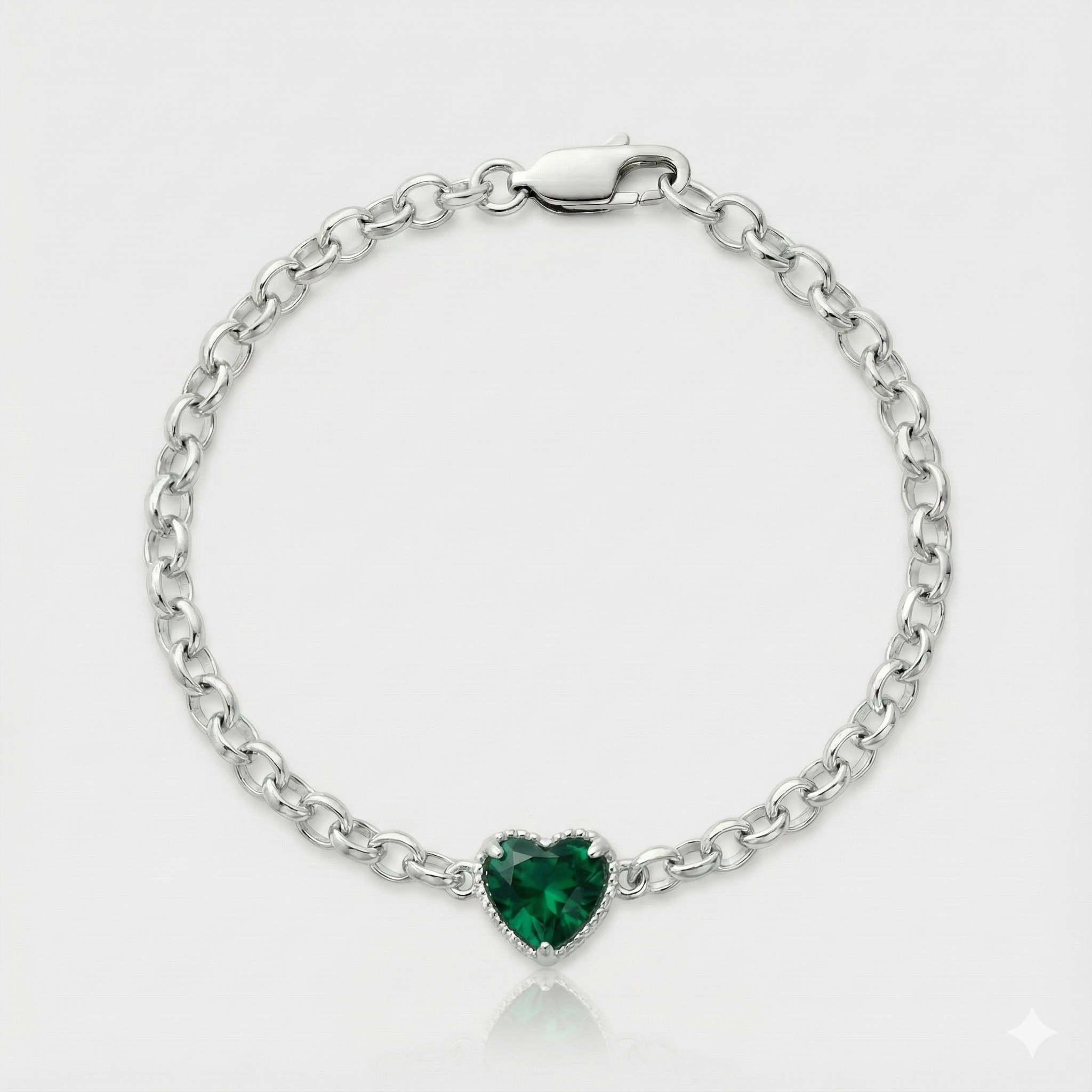 Pulsera Corazón - Verde
