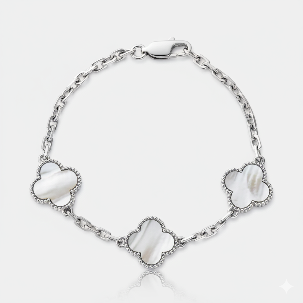 Pulsera Van Cleef Silver Blanca
