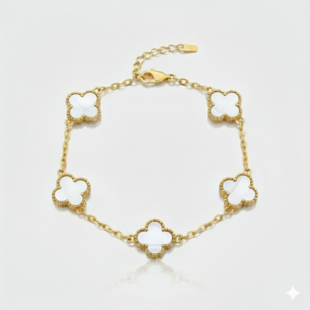 Pulsera Van Cleef Gold Blanco