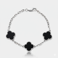 Pulsera Van Cleef Silver Negra