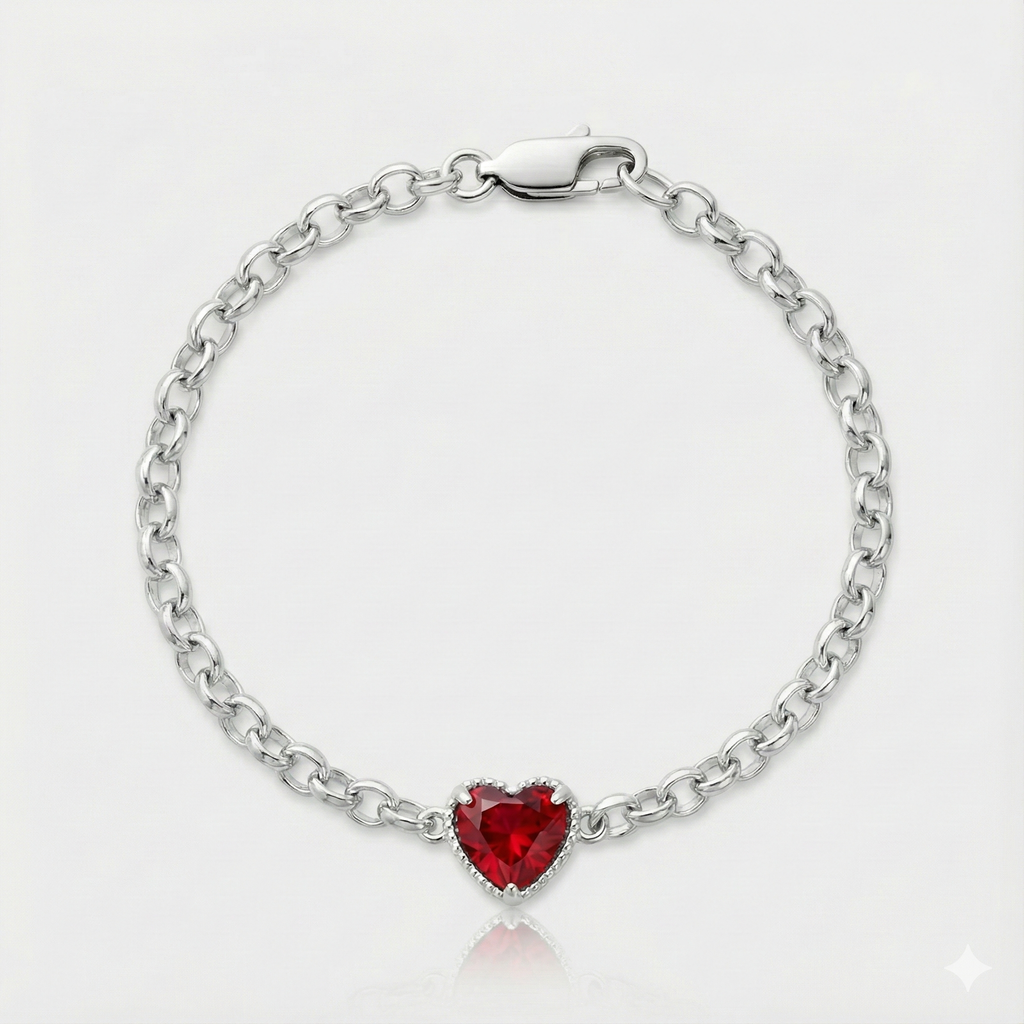 Pulsera Corazón - Rojo