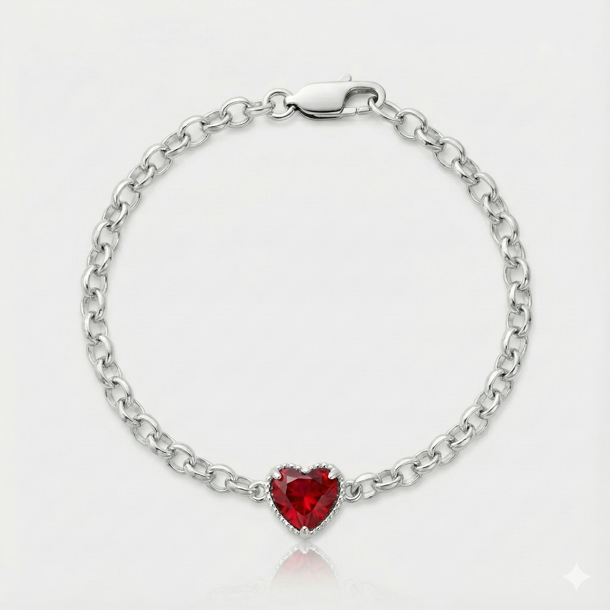 Pulsera Corazón - Rojo