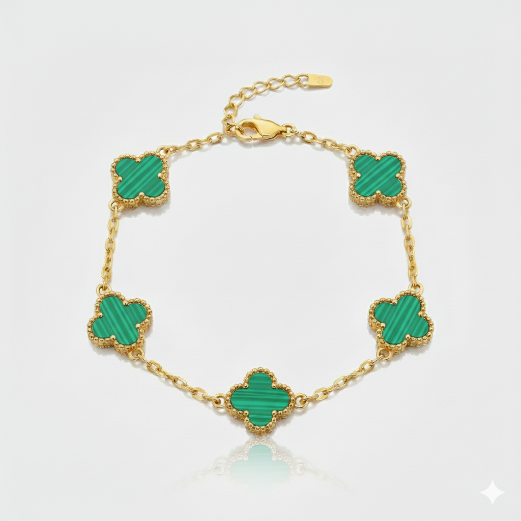 Pulsera Van Cleef Gold Verde