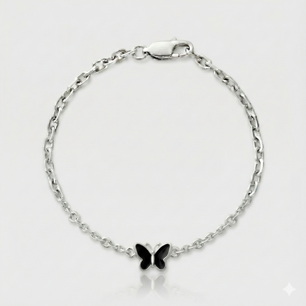 Pulsera Mariposa - Negro