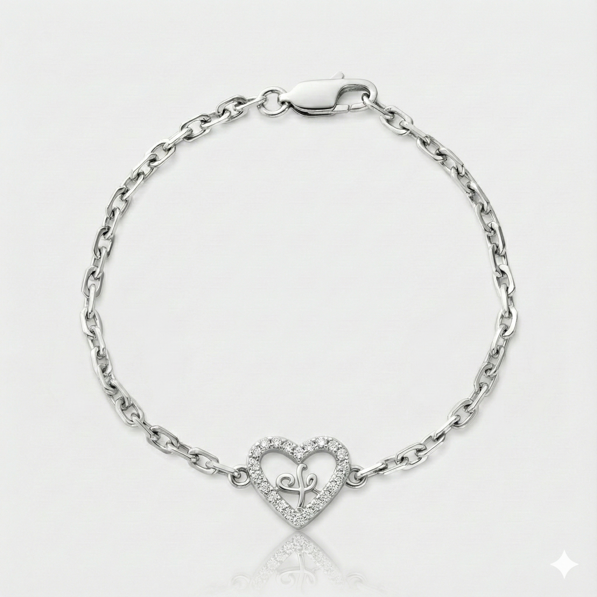 Pulsera Tennis Corazón