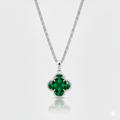 Lucky Clover Pendant - Verde